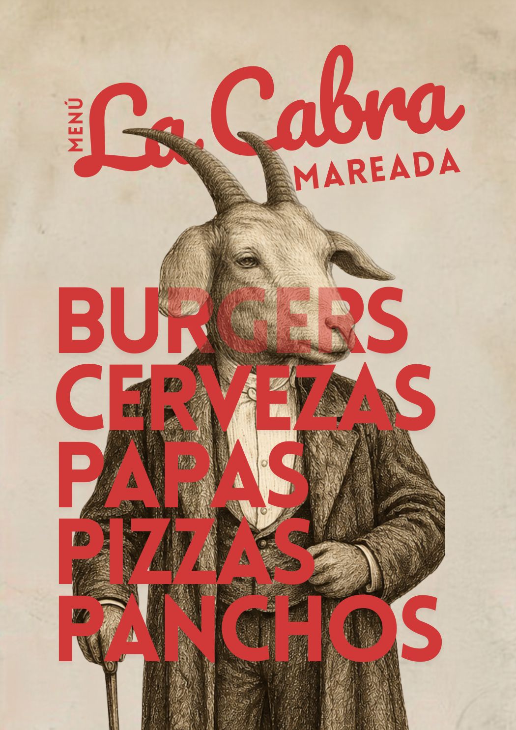 Menú principal de La Cabra Mareada